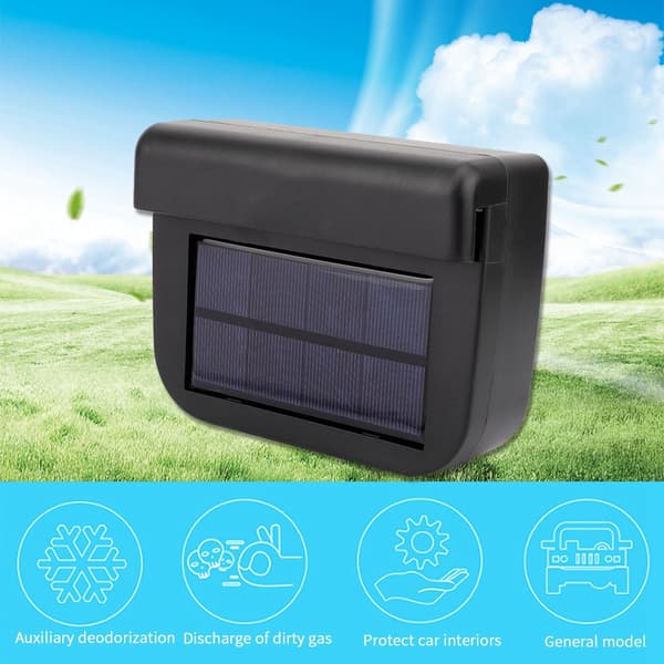 Solcellsdriven bil Auto Luftventil Kylning Ventilationssystem Värmare Avgasfläkt
