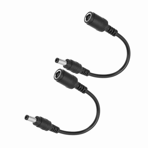 2 stk. DC-strømopladeradapterkonverter 7,4x5,0 mm hun til 5,5x2,5 mm han til HP bærbar computer