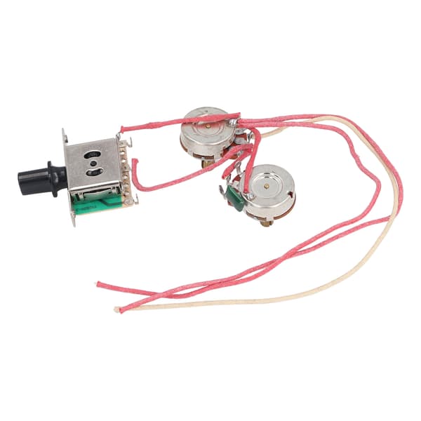 Elgitarr Kabelhärva Förkopplad Sats 3-vägs Omkopplare 250K Potentiometer Jack Gitarr Kabelhärva Set