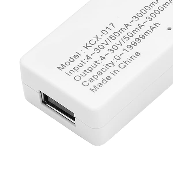 4V-30V 0-3A Mini USB Spänningsströmsmätare Kapacitetsdetektor LCD-display