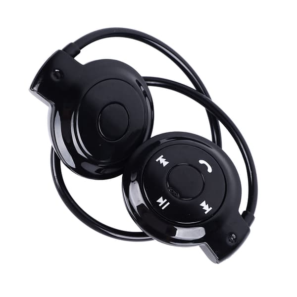 Bluetooth-hovedtelefon Klar HiFi-lyd Sammenfoldelig Trådløst Headset til Løb Sport Sort