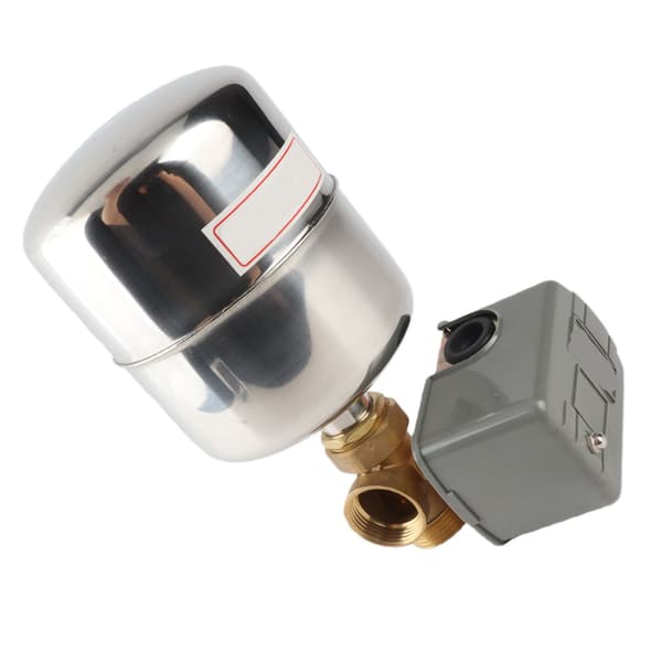 110V-230V Trycktank Vattenpumpstyrenhet i Rostfritt Stål med Koppar Backventilssats
