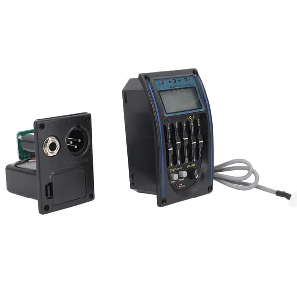Akustisk Gitarr Pickup Exakt Stämning Multifunktionell Gitarr EQ Equalizer Pickup