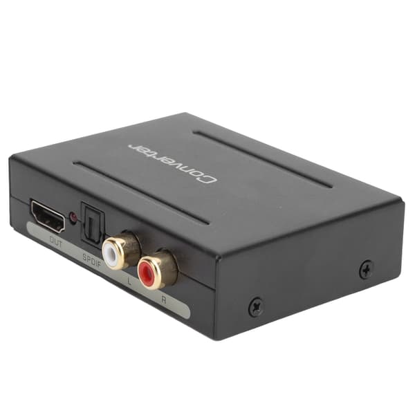 Audio Extractor Converter HighDefinition Multimedia Interface til AUDIO+ SPDIF+ R/L (Sort)