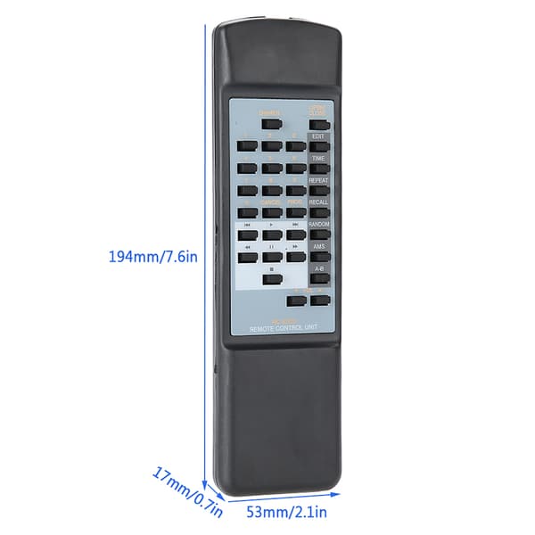 Ersättningsfjärrkontroll för CD TV-ljudsystem för MARANTZ CD63SE CD67SE CD48SE