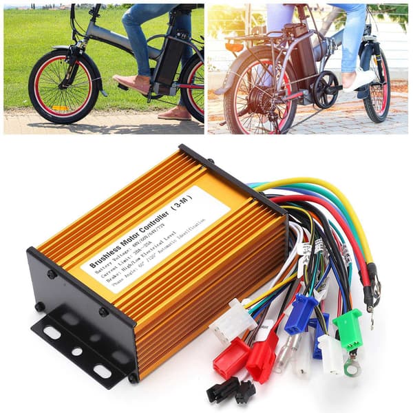 Elektrisk cykel børsteløs motorcontroller 9 rør 3-tilstand elektrisk scooter hastighedscontroller 48V-72V