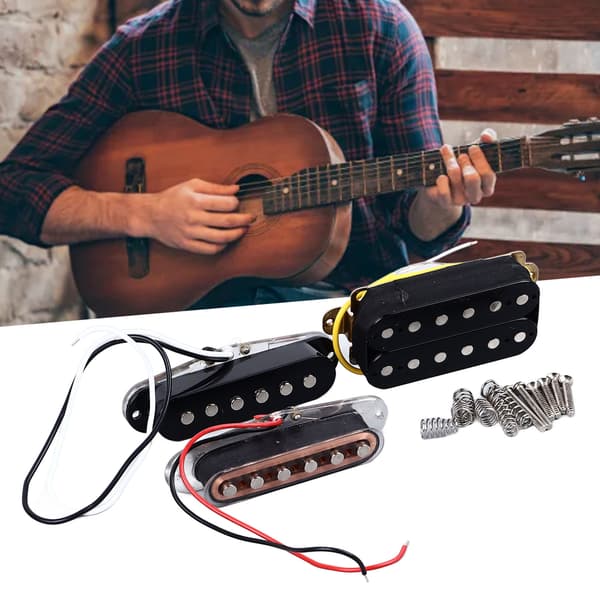 Gitarr Pickup Set Humbucker Single Coil Pickups Elgitarrdelar Musikinstrumenttillbehör