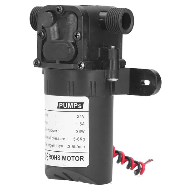 1/2\" DC24V Membranvandpumpe 36W Selvansugende, 1,2 GPM