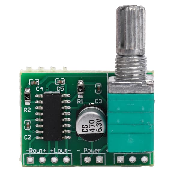 PAM8403 5V Mini Digital Effektförstärkarkortsmodul med omkopplare USB-driven 3W+3W