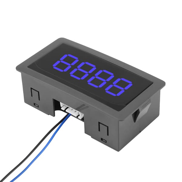 DC LED Digital Display 4-siffrig 0-9999 Upp/Ner Plus/Minus Panelräknare Mätare Blå