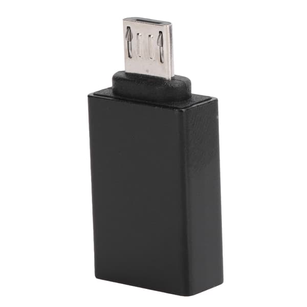 USB-Android-sovitin Micro OTG -muunninliitin tiedonsiirto latauslaite musta