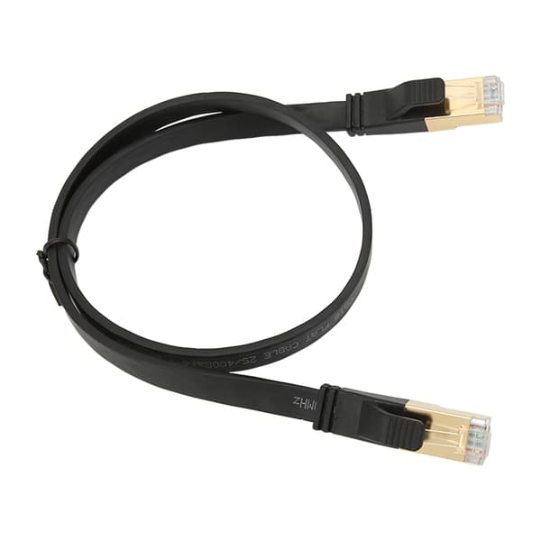 Cat 8 Ethernetkabel 40 Gbps 2000 Mhz RJ45 Han-interface 0,5 meter/19,7 tommer Ethernetkabel til PS5 til Router