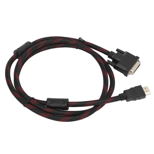 HD Multimedia Interface til DVI-kabel DVI 24+1 til HD Multimedia Interface-kabel til Raspberry Pi 1,4m/4,6ft
