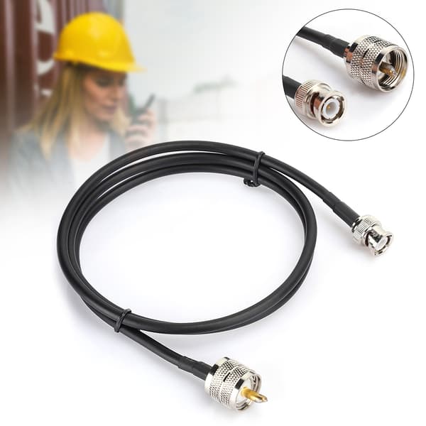 1M UHF Han PL259 til BNC Han Testkabel Ledning Koaksialkabel Adapter Tilbehør