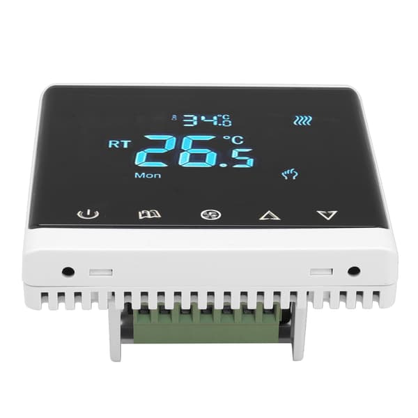 LCD-termostat Hushåll Intelligent Fläktkonvektor Luftkonditionering Temperaturregulator AC220V