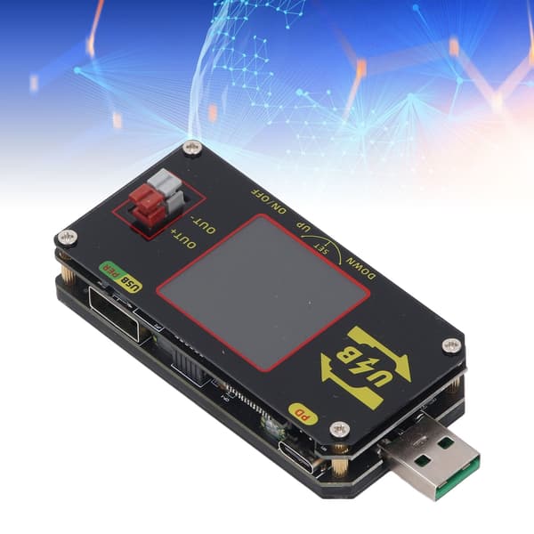 USB3.0 Tester, 1.44\" LCD Display Spænding & Strømmåler, Hurtig Opladningskapacitetsanalysator