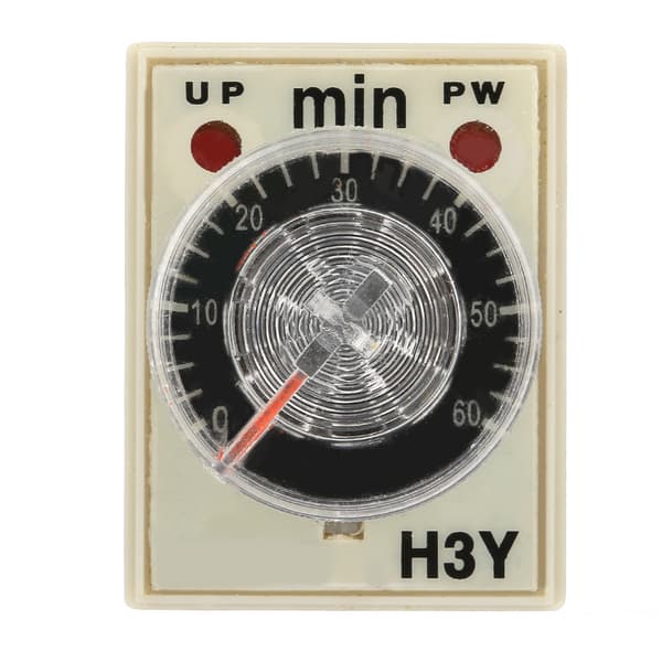 H3Y-4 Tidsrelæ 0-60 Min Justerbar Tidsafbryder AC 220V 5A