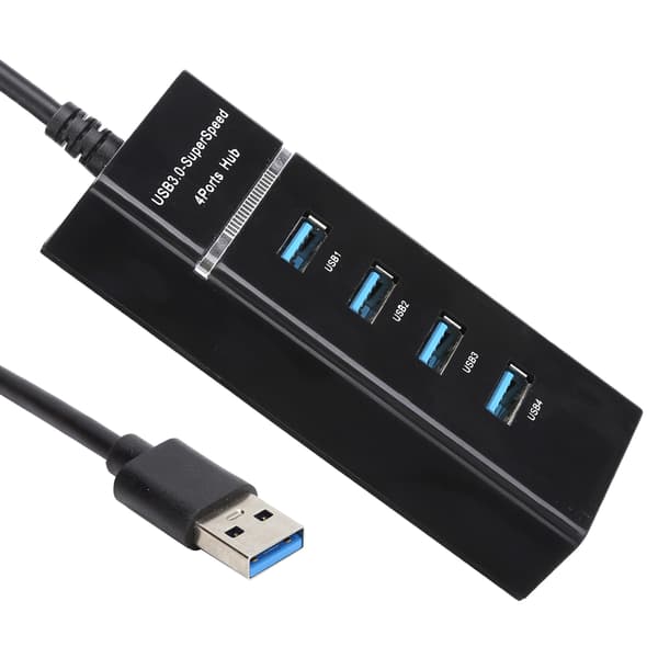 1 til 4 USB 3.0 HUB Han til Hun USB Forlængeradapterkabel Splitter til PC Bærbar