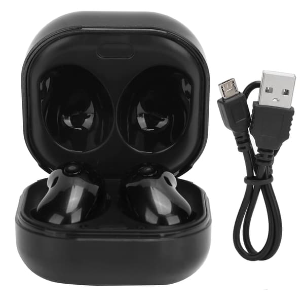 S6 PLUS TWS Bluetooth 5.1 Høretelefon LED Farveskærm Trådløst Headset Ørepropper med Mikrofon Sort