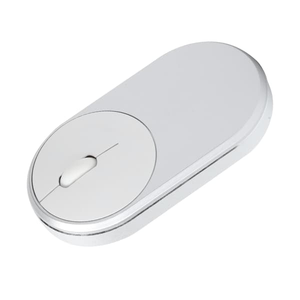 2.4Ghz Trådløs Mus Genopladelig Bluetooth Optisk USB Plugin Notebook Kontor Tilbehør (Sølvgrå)