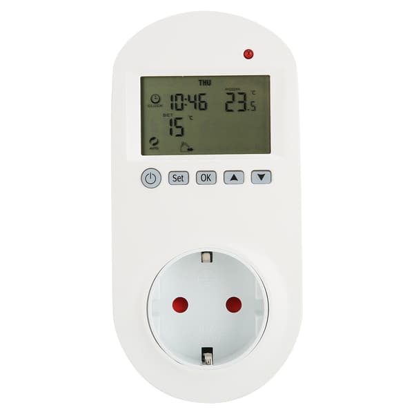 16A EU 230V Programmerbar Plug-in Termostat Elektrisk Varmetemperaturregulator