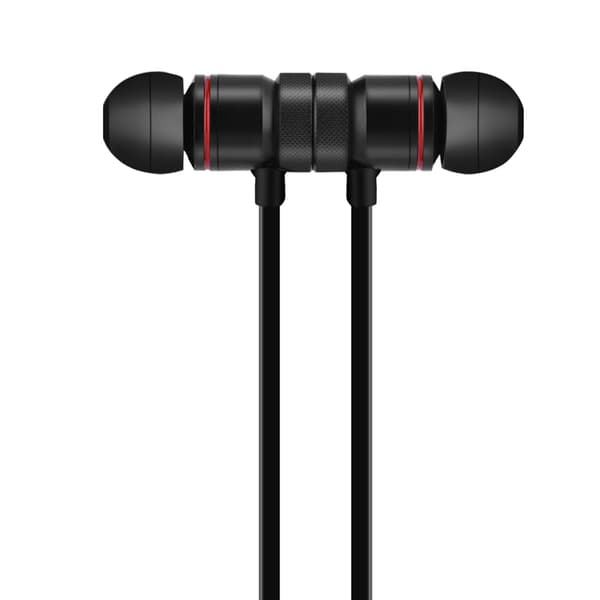 Magnet Trådlöst Bluetooth Sport Hörlurar Headset för iPhone Android Svart