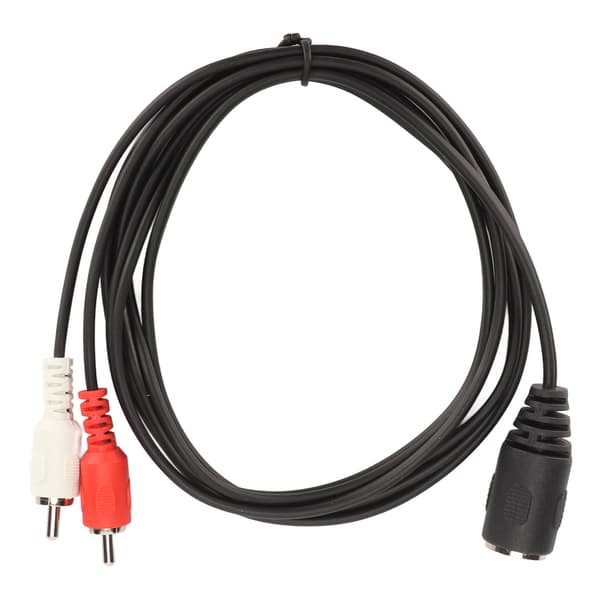 5-bens DIN hun til 2 RCA han kabel Stærkt greb lydadapterkabel til CD-afspiller VCR DVD 1,5 m
