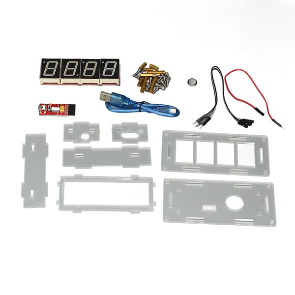 DIY Digital Klocka Kit med Tydlig Display, Justerbar Tid, Elektroniska Komponenter Set