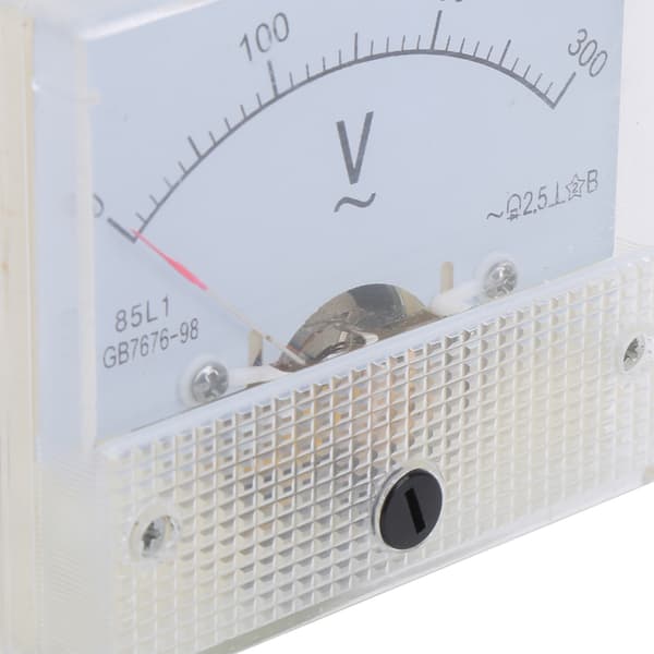 0-300V AC Analog Voltmeter med tydlig urtavla, ABS panelmonterad spänningstestare, 85L1