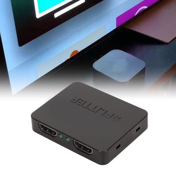 1 in 2 ut HD Multimedia Interface Splitter för dubbla bildskärmar Stöder Full HD 1080P 3D 1x2 4K HD Multimedia Interface Splitter