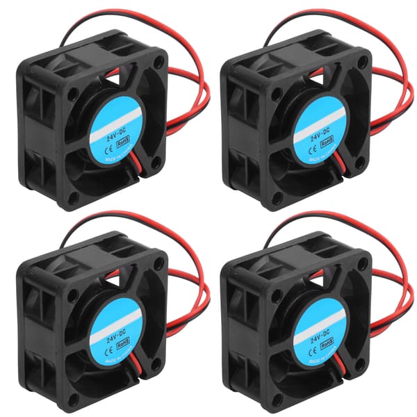 4-pak 24V 4020 blæser til 3D-printer, oliebærende køler, 40x20mm