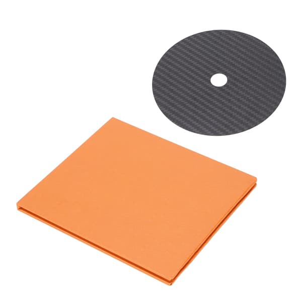 CD DVD Stabilisator Kulfiber 0,2 mm Tuning Måtte Disc Stabilisator til Topbakke Afspiller Sort
