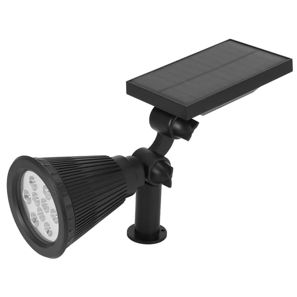 9LED Solar Spotlights Hvid, Udendørs Landskabsbelysning til Have Terrasse Gård