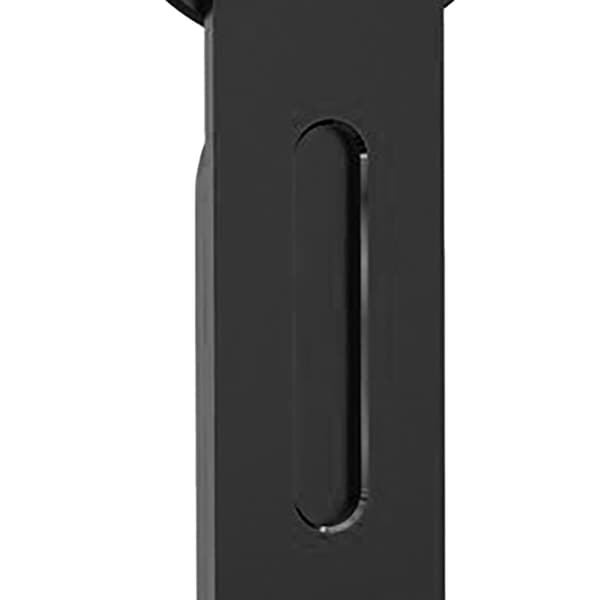 Magnetisk telefonholder til iPhone 12 13, bærbar kantmontering i aluminiumslegering, stærkt greb, sort