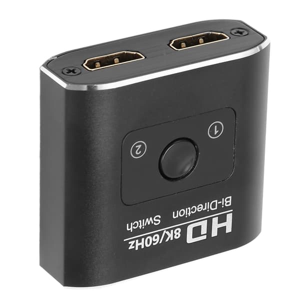 HD Multimedia Interface Switch 8K 60Hz Tovejs 2 Porte 48Gbps Højhastigheds Video Splitter til Xbox til PS5 TV
