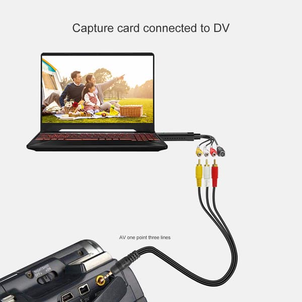 USB 2.0 Videoadapter med ljudinspelning USB 2.0 TV DVD Videoinspelningsadapter