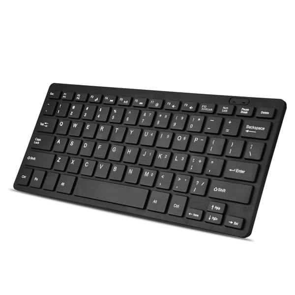 78 Taster Ultra Tyndt Mini USB Kablet Tastatur til Stationær Computer Bærbar PC (Sort)