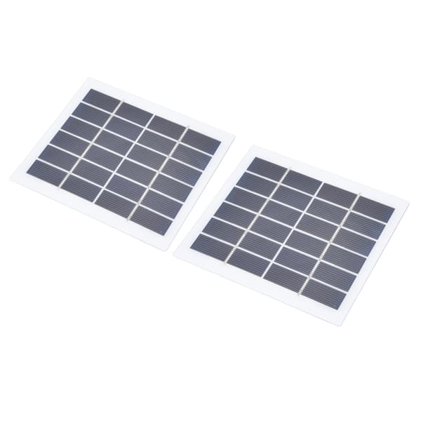 2-pack 2W 6V Mini Solpaneler, Högeffektiva Små Solceller för Hemmabelysningssystem