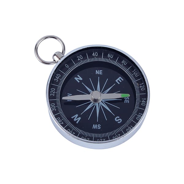 Sølv Bærbar Lommekompas Til Udendørs Camping Vandring Sport Navigation