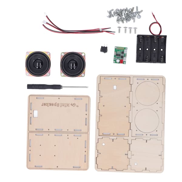 DIY Bluetooth-högtalarkit Stereo Surround Giftfritt Kompositträ DIY-högtalarkit för Elev
