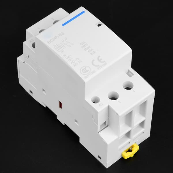 2P 63A AC-kontaktor, DIN-skena, 2NO, 230V spole, elektrisk för hemmet