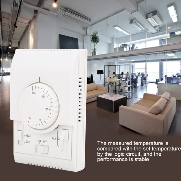 Rumtermostat AC220V Overflademonteret Temp Controller 10-30℃ til Aircondition