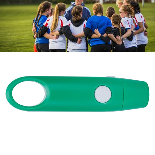 Justerbar 3-toners elektronisk visselpipa för sportträning, grön, resevänlig tränar- och domarutrustning