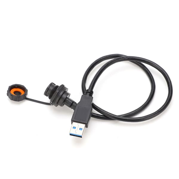 Vandtæt USB-C hun til USB 3.0 han kabelstik IP68 0,5m E10TPCBFF/U3AM