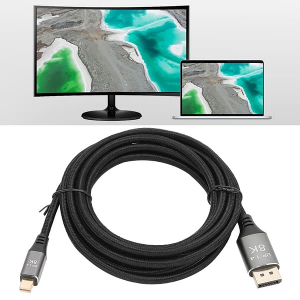 B0305-3 mini dp–DP-kaapeli 1.4-versio 8K teräväpiirtokaapelisovitin 3 metriä