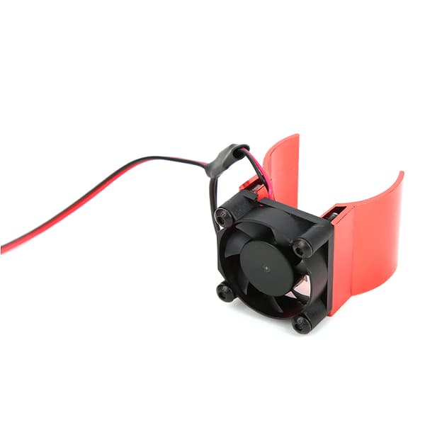 Motor køleplade køleventilator 1/10 RC bilmodel tilbehør passer til Traxxas TRX-4 Rød