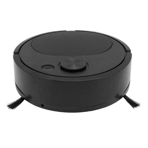 Robotstøvsuger Multifunktionel USB-opladning Mini Smart Fejerobot til trægulve, fliser, tæpper, sort