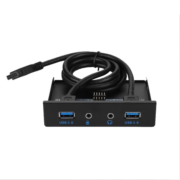 USB3.0 LJUD Diskettenhet Frontpanel 3,5 tum 2 USB3.0-gränssnitt med mikrofonljud