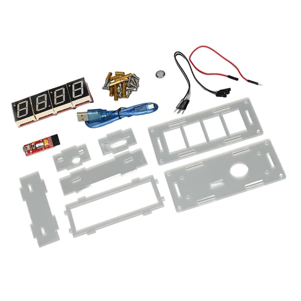DIY Digital Klocka Kit med Tydlig Display, Justerbar Tid, Elektroniska Komponenter Set