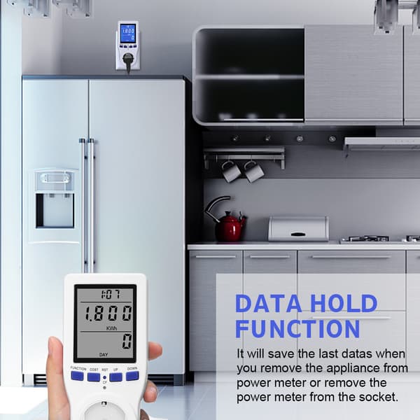 Plug Power Meter Energimätare Elförbrukning Volt Ampere Watt kWh Förbrukning